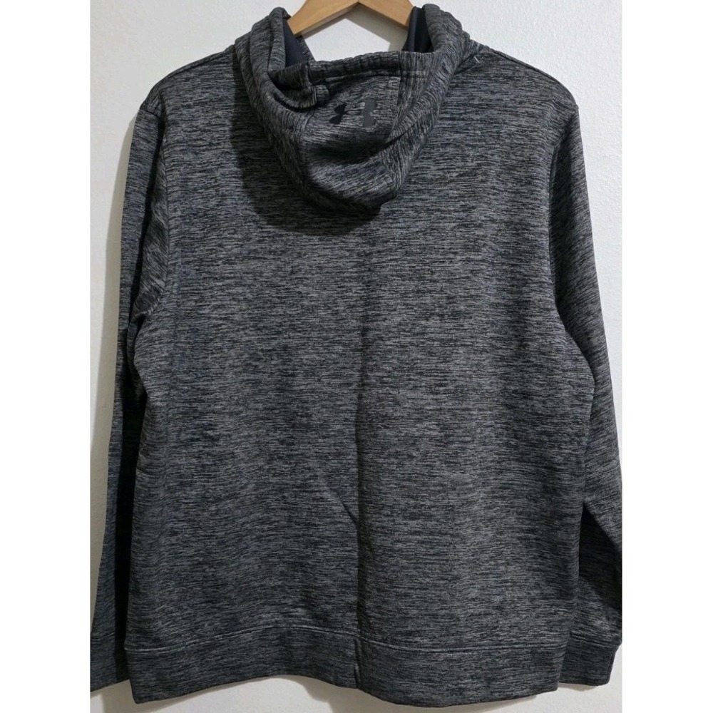 Under Armour Sweatshirt Mens Sz L Gray‎ Coldgear Hoodie Loose Fit Active Casual - Picture 3 of 5